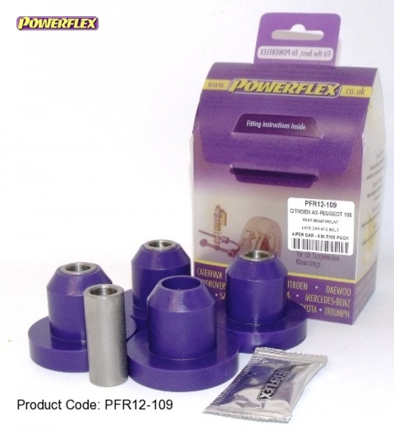 Rear beam mount bushes