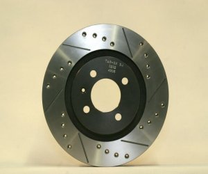 Tarox drilled-groved rear brake discs